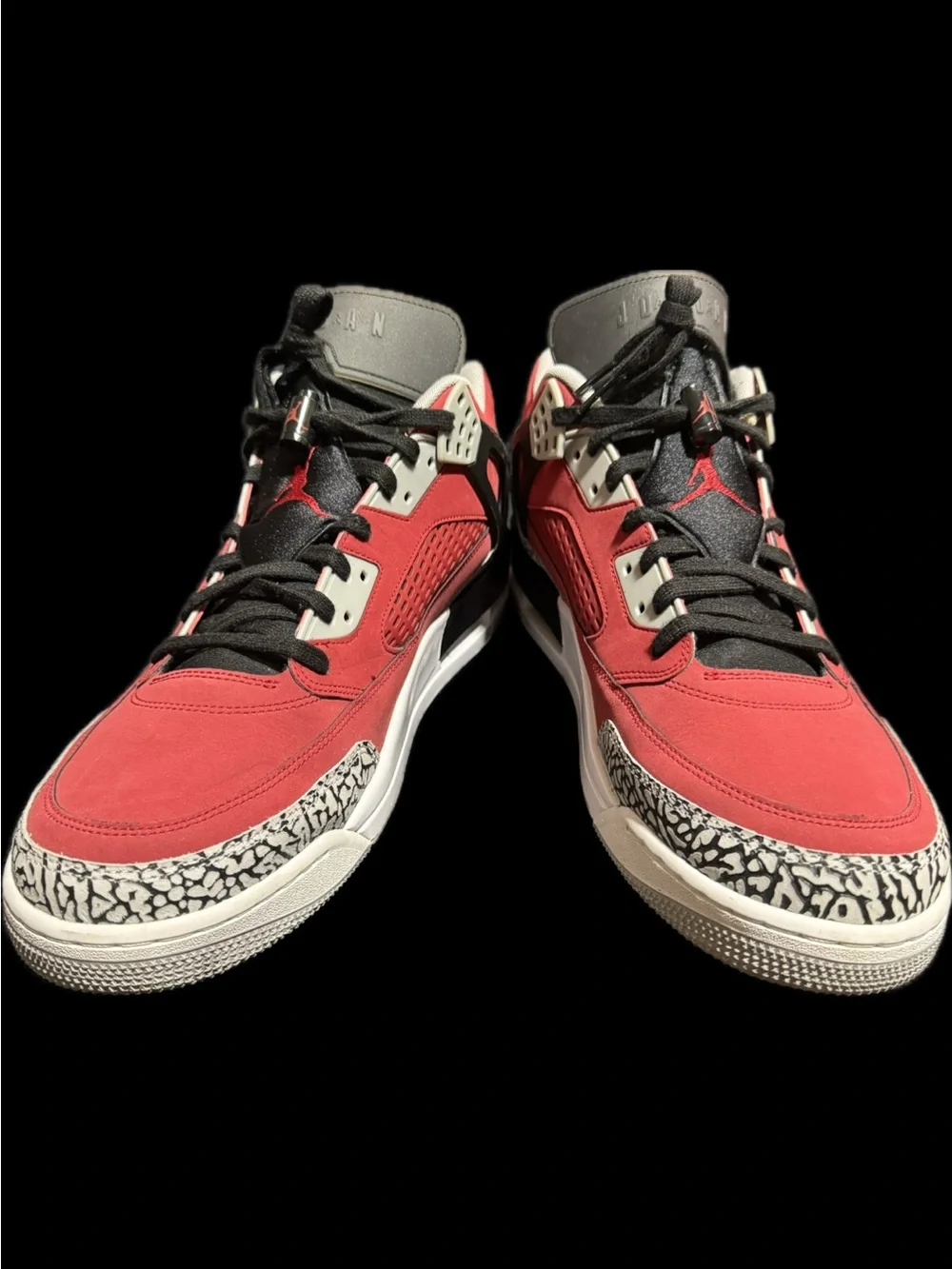 Air Jordan Spizike Low “Toro” Men’s Shoes - Gym Red/Black/Wolf Grey